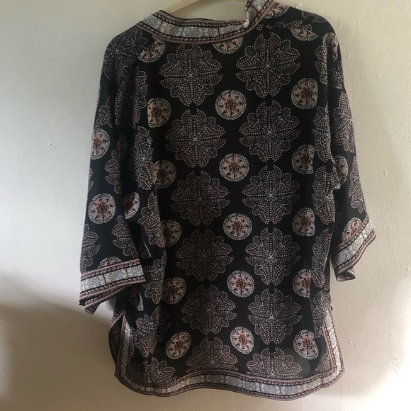 Max studio patterned open cardigan - Picture 2 of 5